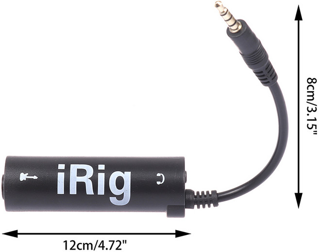 Irig 모바일 효과 기타 이동 새로운 휴대폰 인터페이스 변환기로 대체, 01 A