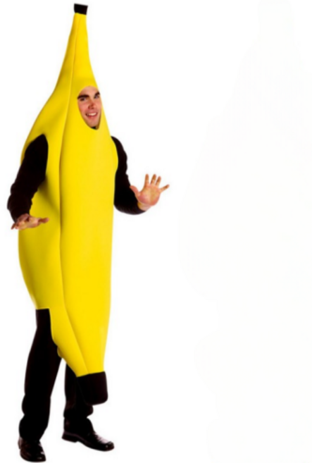 핫스윗 바나나 코스튬 의상 남성용 코스프레