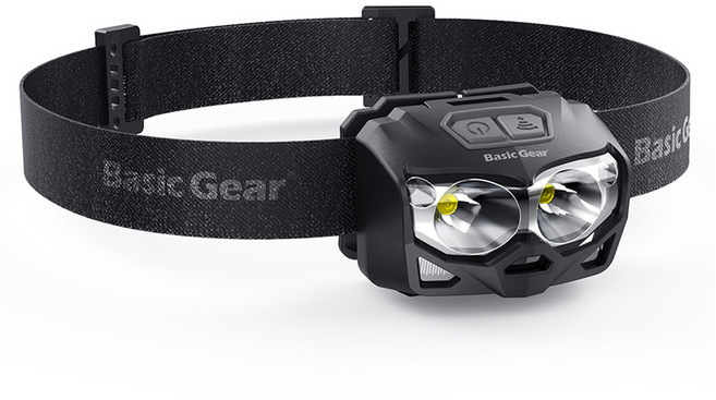 베이직기어 슈퍼브라이트 LED 헤드랜턴 V600, 혼합색상, 1개