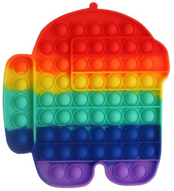 촉감 청각 만족 피젯 푸쉬팝 팝잇 종합 선물, II우주인A 20cm, 1개