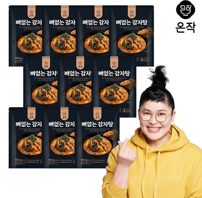 온작 이영자 뼈없는 감자탕, 10개, 400g