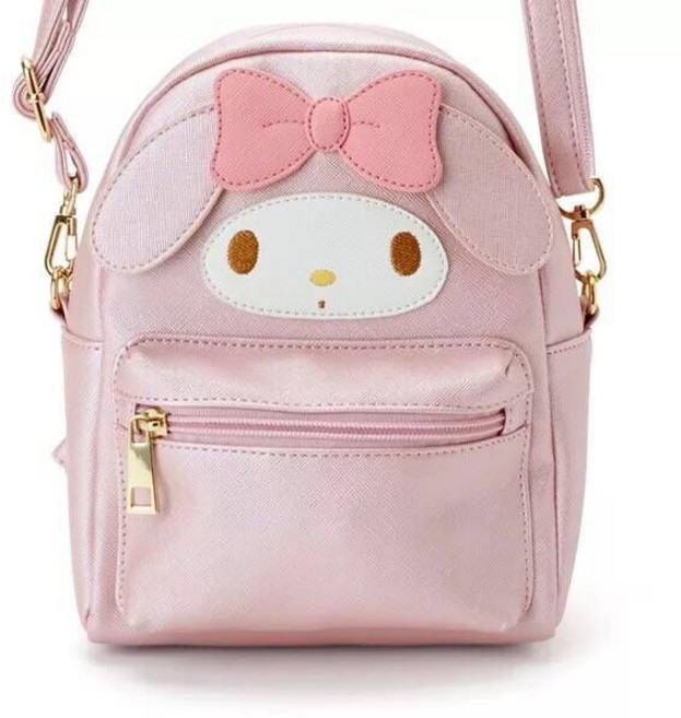 산리오 크로스백 겸 백팩 핸드폰 배낭 가방