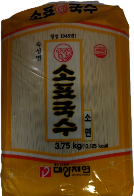 해가원 60년 전통 소표국수 소면 박스 대양제면 소표국수 특별 할인중, 4개, 3.75kg