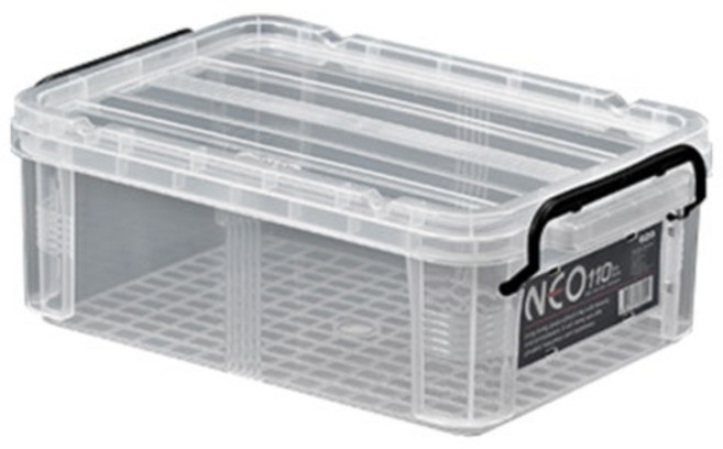 네오박스 11L 수납박스 리빙박스 정리함 NEO 110, 투명, 1개