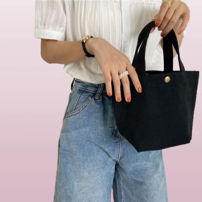 카이블리 심플 미니 캔버스백 에코백