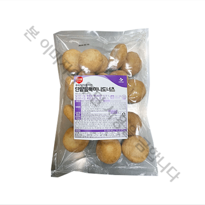 이츠웰 우리밀이들어간단팥듬뿍미니도너츠 (40g), 1개, 800g