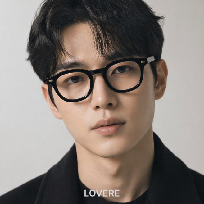 러베리 블루라이트 차단 뿔테 안경 남녀공용 패션 안경테