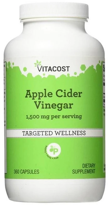 비타코스트 애플사이다비니거 1500mg 캡슐 Vitacost Apple Cider Vinegar, 1개, 360정 - 쿠팡