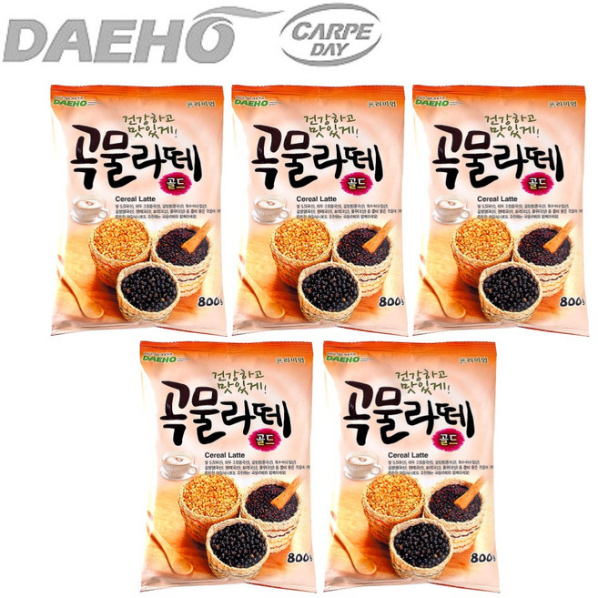 대호 곡물라떼 골드 800g x 5개 / 자판기용 율무차 곡물차 라떼, 1개입
