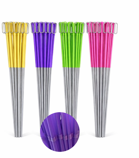 DEEP 측량 깃발 말뚝 클립 50cm 3.5mm, 40개, 보라