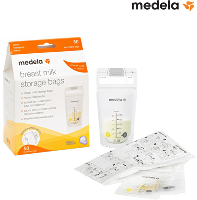 메델라 위생 모유저장팩 180ml 50매(지퍼팩), 1개, 50매