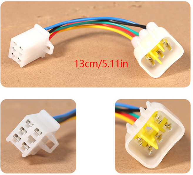 홀 익스텐션 와이어링 전기 자전거 도구 5 핀 암수 방수 홀 변환 플러그인 모터 홀 어댑터 전기 자전거 도, 1개