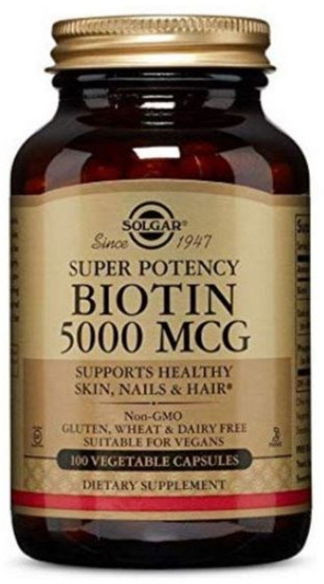솔가 슈퍼 포텐시 비오틴 5000mcg 베지터블 캡슐, 100정, 1개