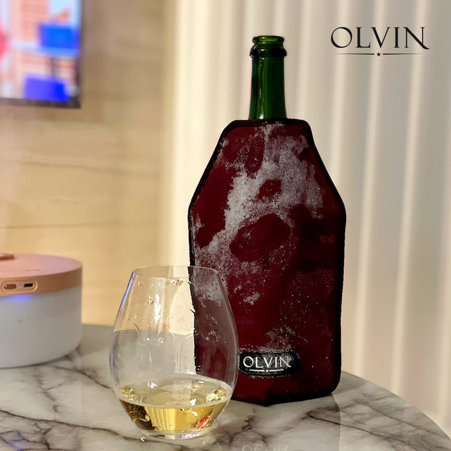 (당일발송) 올빈 와인 쿨러 칠링백, 부르고뉴 버건디, 1개