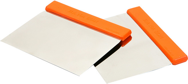 국내산 실리콘 스크래퍼 주걱 스패츌러 주걱, 1개, 주황