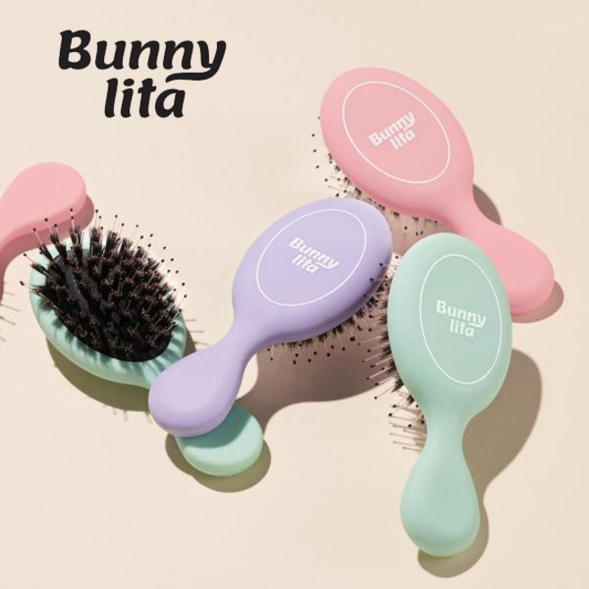 버니리타 미니 돈모 파스텔 헤어 브러쉬, 파스텔 민트_LB555, 1개
