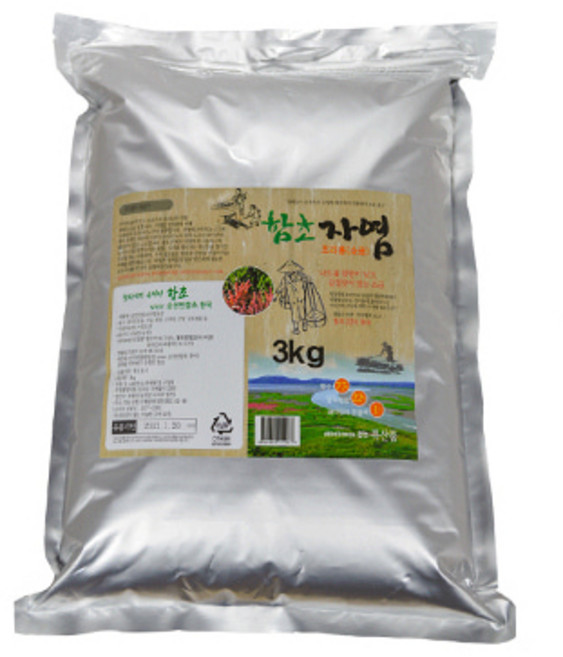 함초 자염 소금 미네랄 아미노산 국내산 저염 솔트 대용량, 3kg, 1개