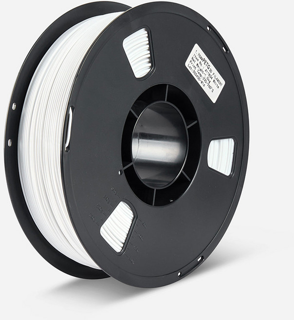 킹룬코리아 3D프린터 1.75mm PLA 필라멘트 1KG, PETG_화이트
