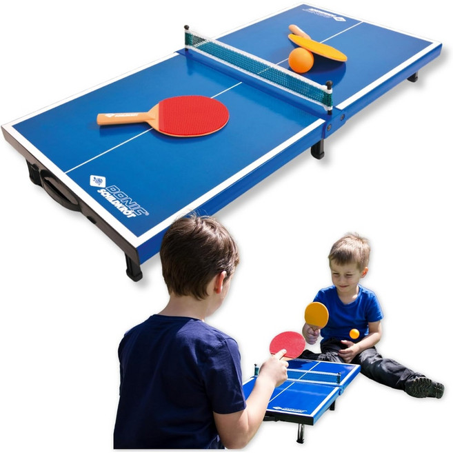 Donic 미니탁구대 테이블 세트 장난감 선물용, 1세트, FREE