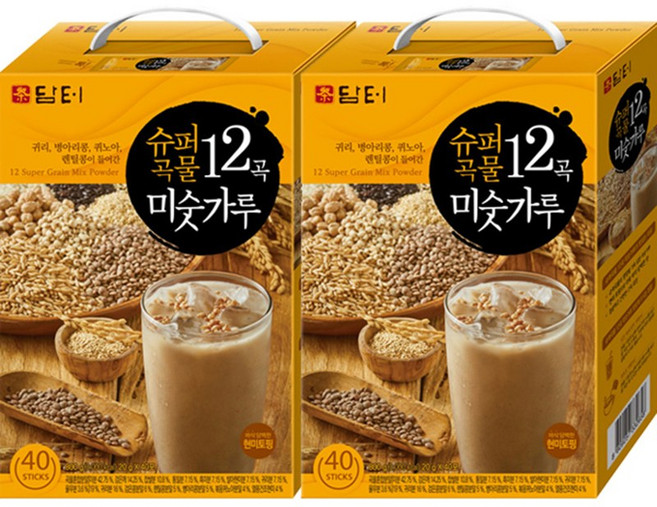 담터 슈퍼곡물 12곡 미숫가루 40T, 20g, 80개