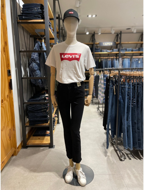 리바이스 여성 724 하이라이즈 스트레이트 블랙진 18883-0006 강남점