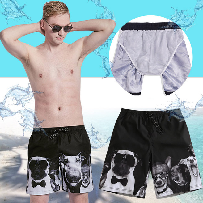 스타일잇쁨 남자수영복바지 남자비치웨어 보드숏 남자실내수영반바지 트렁크5부 NJ5001 남자여름반바지 바캉스룩 휴가지패션