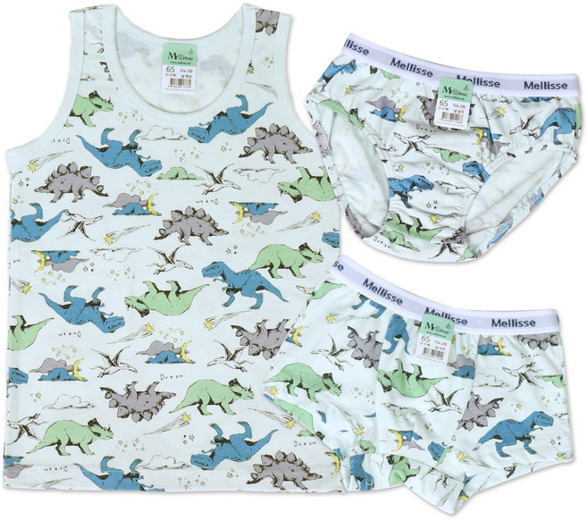 멜리스 디노그린 면스판 유아동 속옷(런닝 사각 삼각 선택)