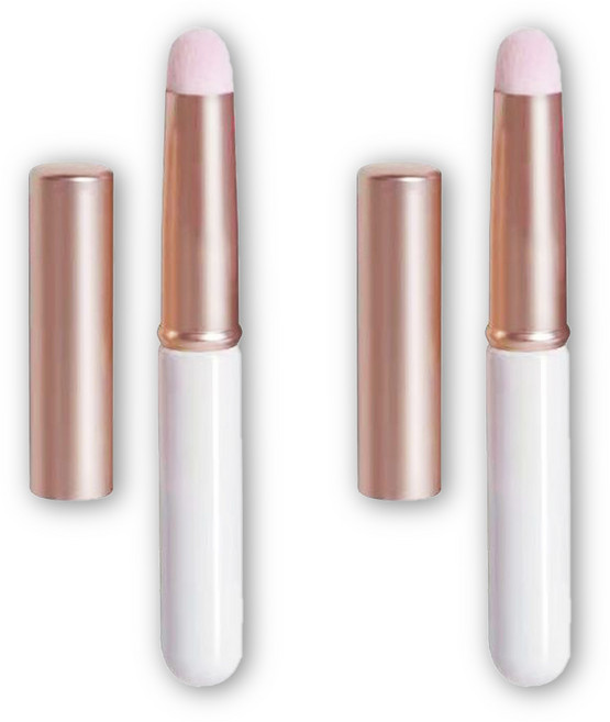 미러벨 멀티 매직팁 메이크업 립브러쉬, 2개, 화이트.