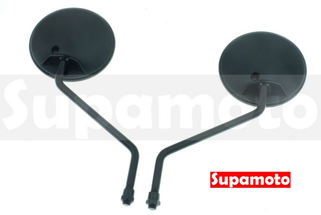 Supamoto 圓形復古後視鏡 適用於 CB350 KTR CUB 機車改裝, 1個, 10正正(一對2邊)