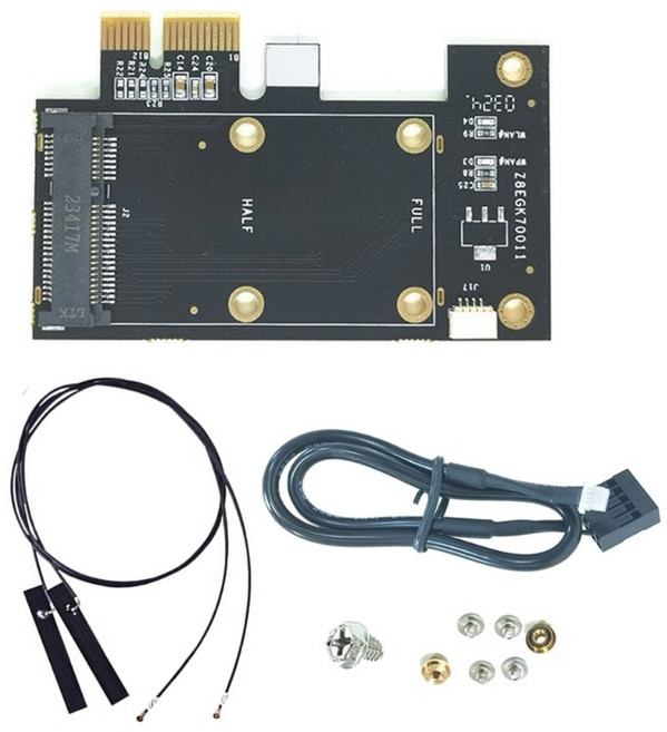 BT5.2 PCIE WIFI 6 어댑터 카드 1800Mbps가 탑재된 MT7921 AX1800 고속 무선 카드 게이밍 PC 노트북과 호환 가능, Style C