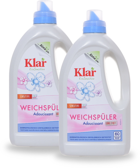 [클라] 무향 섬유 유연제 1.5L X 2개 친환경 천연 성분 독일 세제