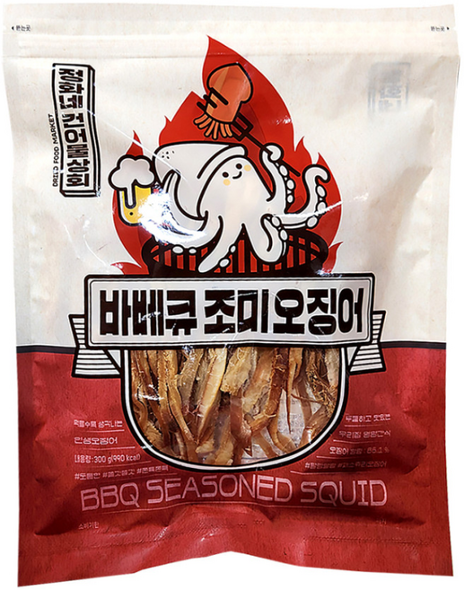 바베큐조미오징어, 1개
