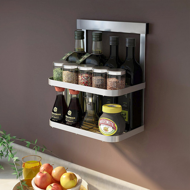 모나코올리브 메탈라인 빌트인 2단 양념통 선반 MTK-700, 1개