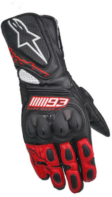 알파인스타 바이크 장갑 롱장갑 터치 스크린 오토바이 장갑, m, 93레드