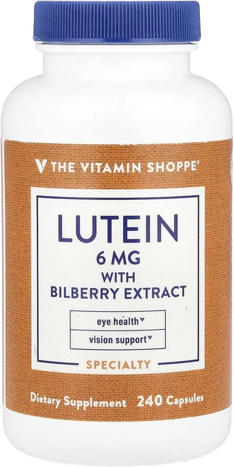 몸관리하세요 겨울입니다 The Vitamin Shoppe 빌베리 추출물 함유 루테인 캡슐 240정 특별관리진행, TheVitaminShoppe빌베리추출물함유루테인캡슐2, 1개 - 쿠팡