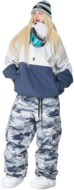 아노락스프릿 루즈핏 스노우 보드복 세트 남자 여자 스키복