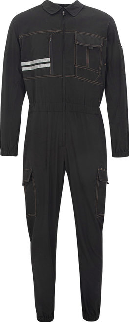 지벤 춘추 스즈끼복 [ ZB-S2246 ] 일체형정비복 스트레치 데님스타일, 1개, 블루