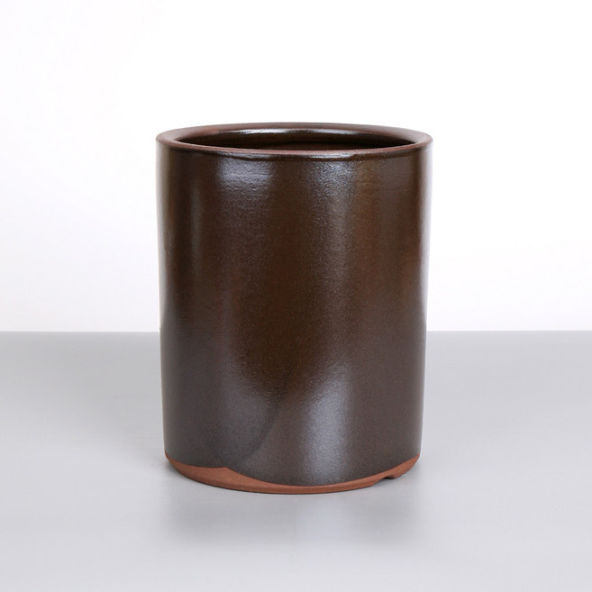 옹기 반통 화분 인테리어 분갈이 도자기 화분, 1개