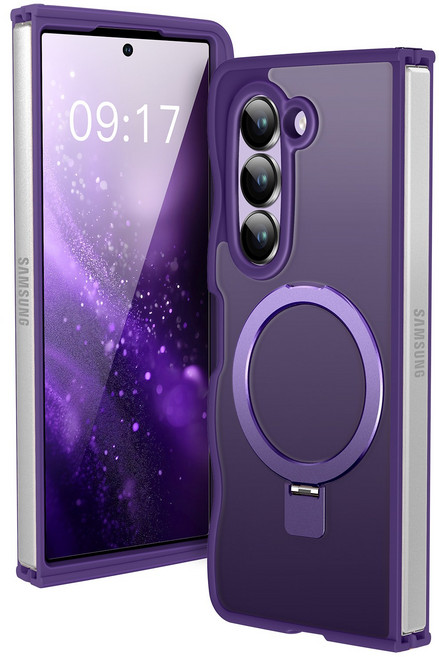 갤럭시 S25/S26 Z 플립/폴드 7/6 시리즈 맥세이프 호환 군사급 방호 스탠드 케이스