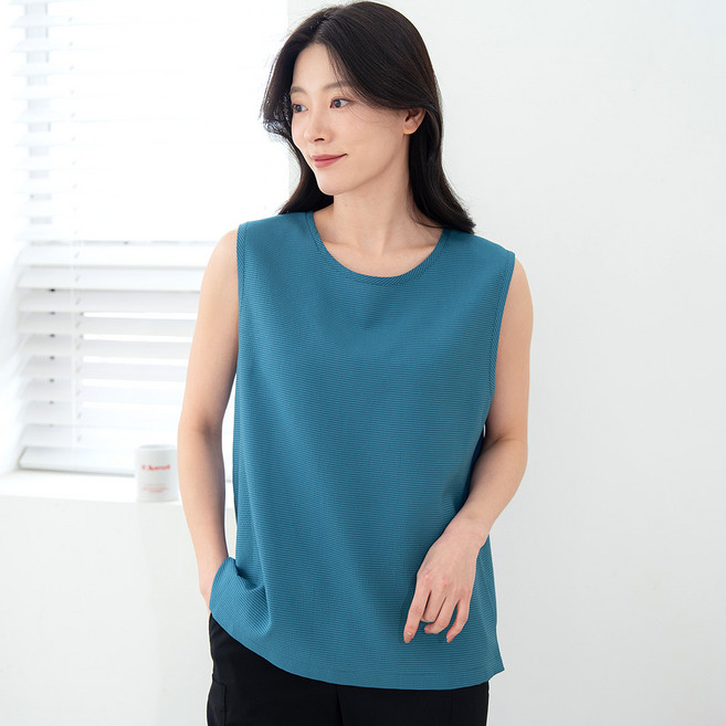 발장난양말 국산 풍기 인견 나시 블라우스 여성 엄마 옷