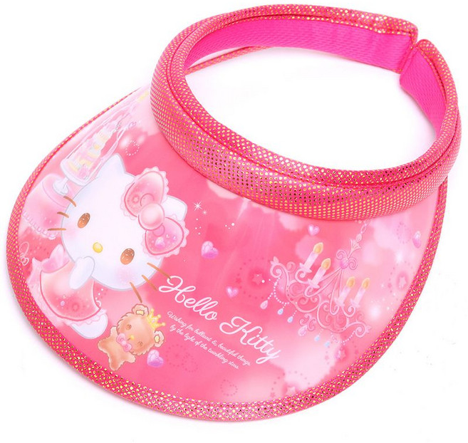 나린키즈 헬로키티 달콤파티 썬캡 유아동 어린이 핀캡 햇빛가리개 썬바이저