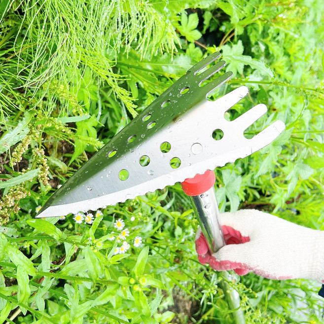 메이툴 일식 홉바 잔뿌리 잡초 제거 풀뽑기 제초 갈퀴 서서호미 괭이 텃밭 농기구 만작, 1개