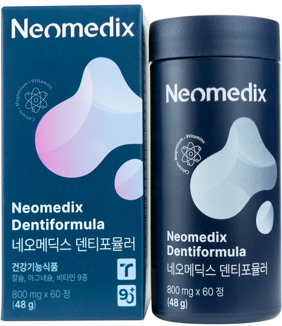 [공식판매처] 네오메딕스 덴티포뮬러 치아 뼈 건강 멀티 기능성 칼슘 영양제 60정 1개월, 1개