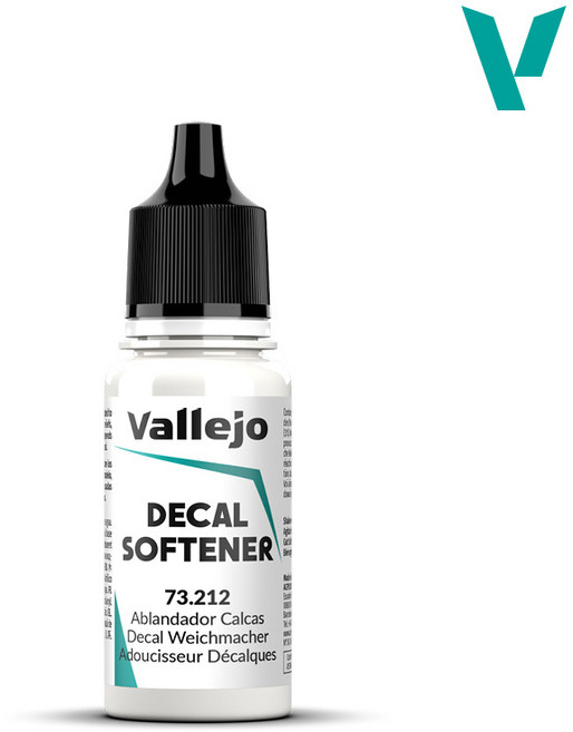 Vallejo 水貼軟化劑 輔助溶劑 73.212 17ml, 1個