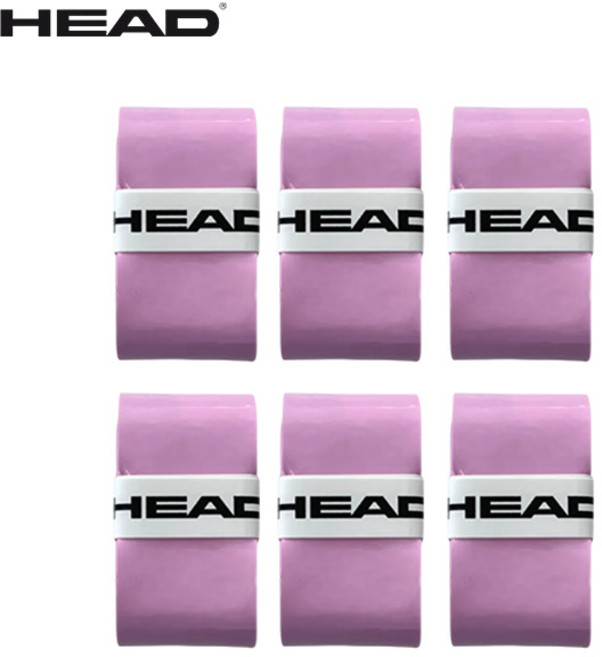 헤드 프라임 투어 오버그립 6개입 285651 테니스 배드민턴 스쿼시 그립, 핑크, 1개