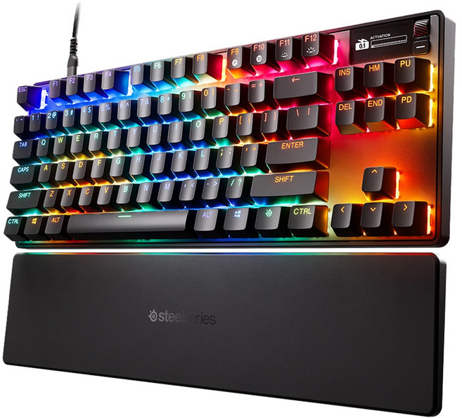 스틸시리즈 유선 게이밍 기계식 키보드, Apex Pro TKL Gen 3 - US/64740, 마그네틱축(자석축)