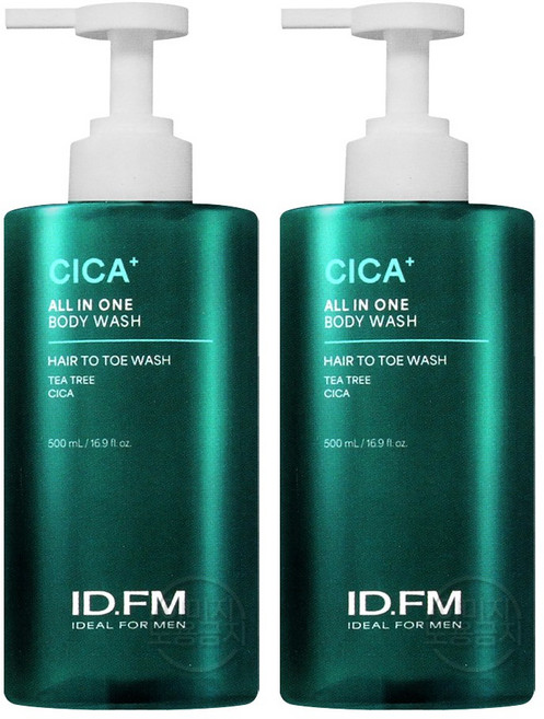 아이디얼포맨 시카 올인원 바디워시, 2개, 500ml