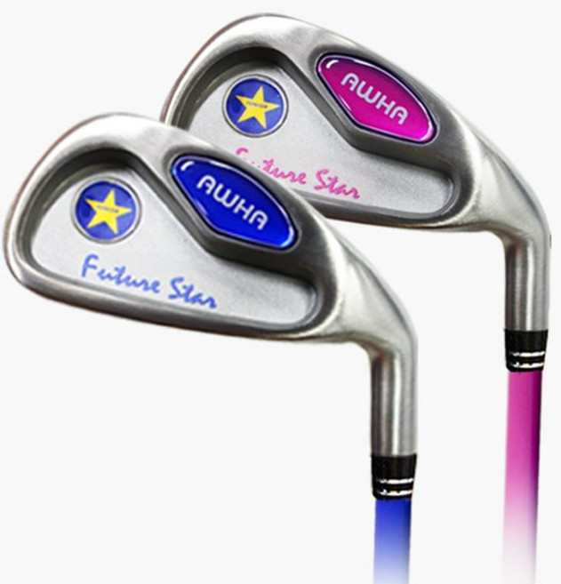 아화골프 아화 주니어 5번아이언 어린이골프채, 5번 블루