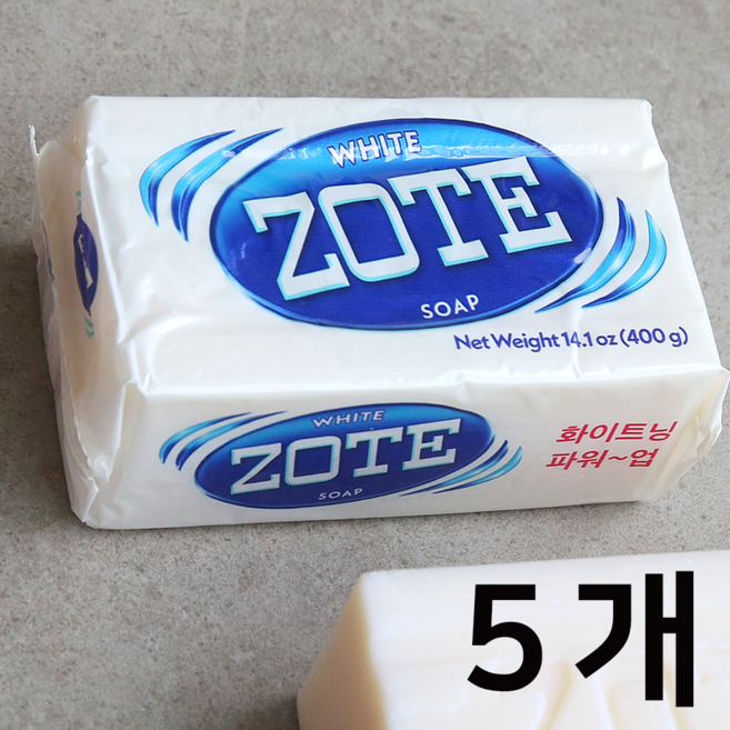 조트 세탁비누 화이트, 400g, 5개