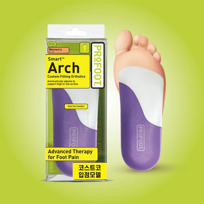 프로풋 스마트아치 아마존 베스트셀러 메모리폼 깔창 코스트코 입점 커스텀 기능 발바닥이 너무 아플땐, 1개 - 쿠팡